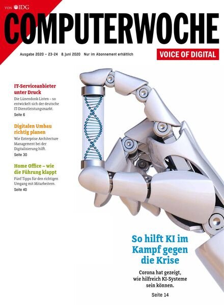 Computerwoche – 8 Juni 2020 Cover