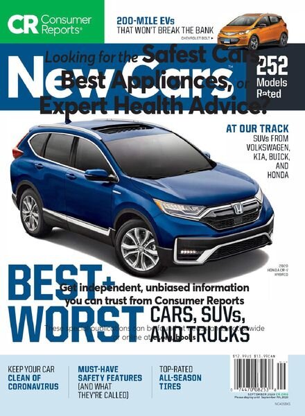 Consumer Reports New Cars – September 2020 Cover