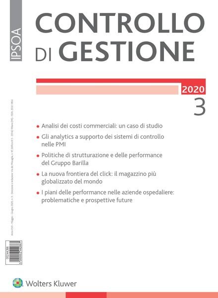 Controllo di gestione – Maggio 2020 Cover