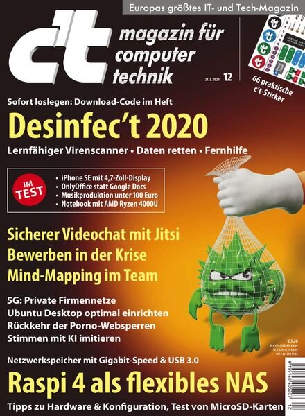 c’t Magazin – 23 Mai 2020 Cover