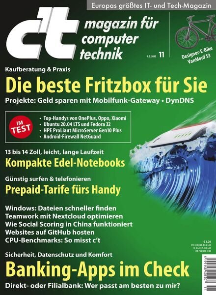 c’t Magazin – 9 Mai 2020 Cover