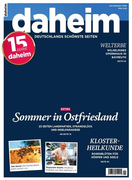 Daheim – Juli-August 2020 Cover