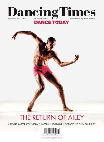 Dancing Times – September 2016 Cover
