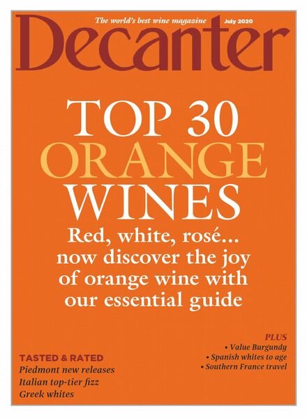 Decanter UK – July 2020 Cover