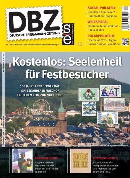 Deutsche Briefmarken-Zeitung – 22 Mai 2020 Cover