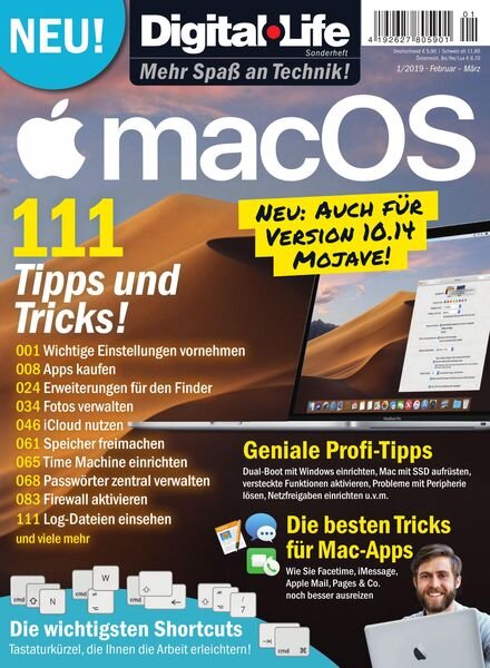 Digital Life – 111 Tipps zu macOS – Februar-Marz 2020 Cover