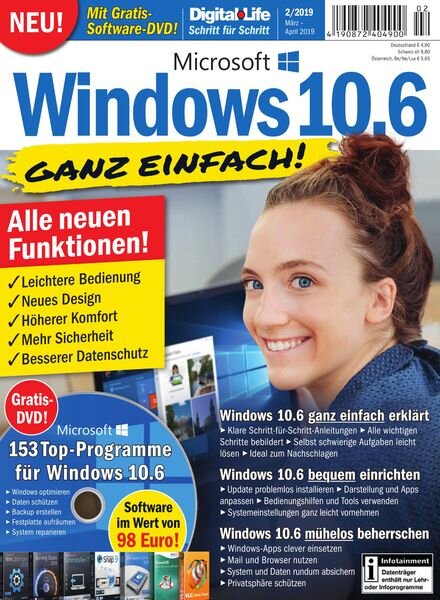 Digital Life – Windows 10.6 – Marz-April 2019 Cover