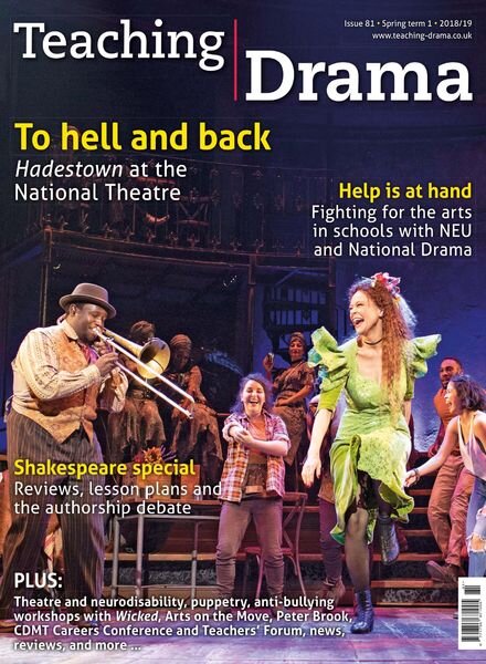 Drama & Theatre – Issue 81, Spring Term 1 2018-19 Cover