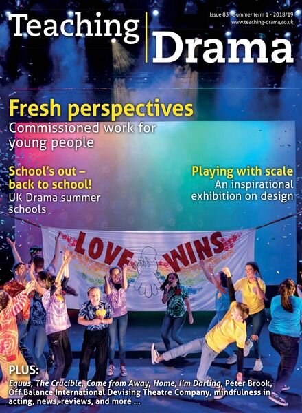 Drama & Theatre – Issue 83, Summer Term 1 2018-19 Cover