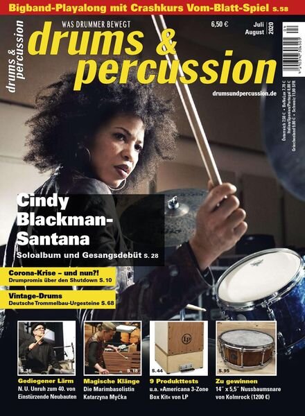 Drums & Percussion – Juli-August 2020 Cover