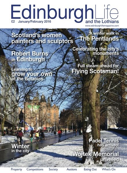 Edinburgh Life – January – February 2016 Cover
