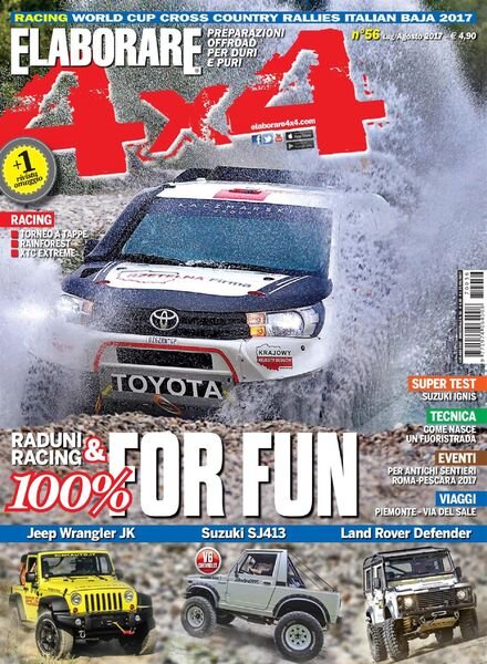 Elaborare 4×4 – Luglio-Agosto 2017 Cover