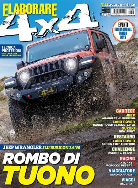 Elaborare 4×4 – Luglio-Agosto 2019 Cover