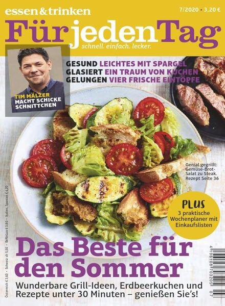 Essen & Trinken Fur jeden Tag – Juli 2020 Cover