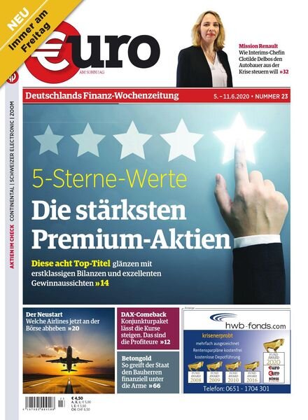 Euro am Sonntag – 5 Juni 2020 Cover