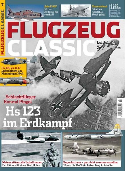 Flugzeug Classic – Juli 2020 Cover