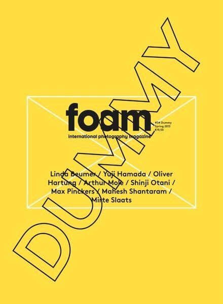 Foam Magazine – Issue 34 – Dummy Cover
