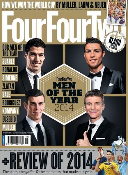 FourFourTwo UK – January 2015 Cover