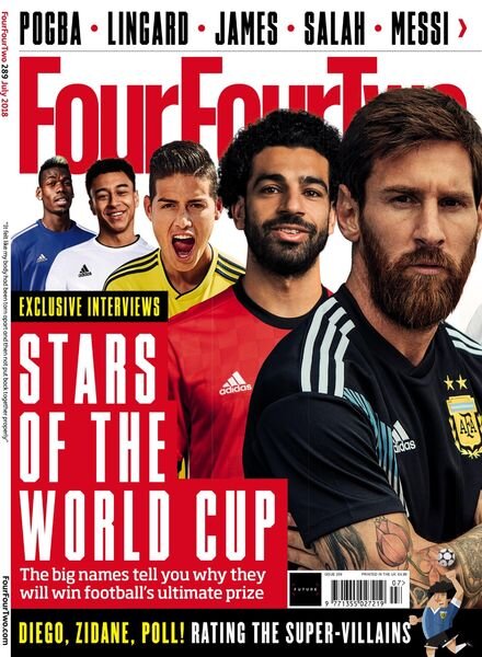 FourFourTwo UK – July 2018 Cover