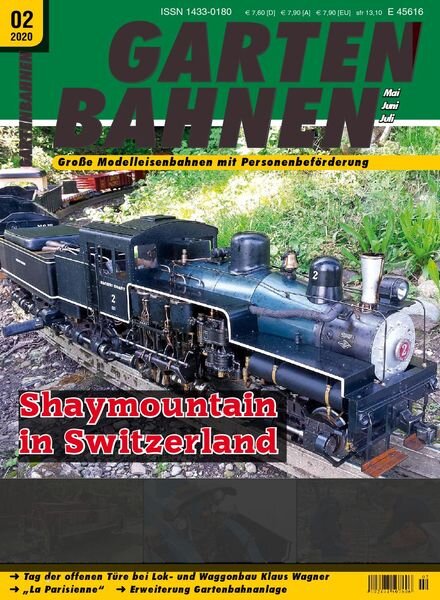Gartenbahnen – Mai-Juli 2020 Cover