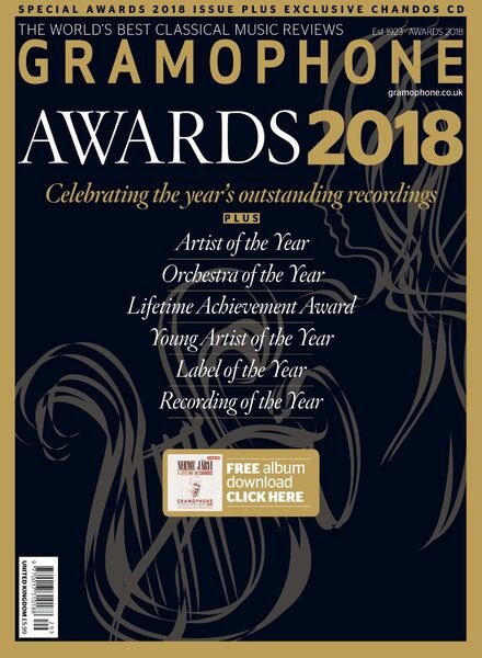 Gramophone – Gramophone Awards 2018 Cover