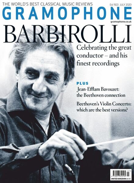 Gramophone – July 2020 Cover