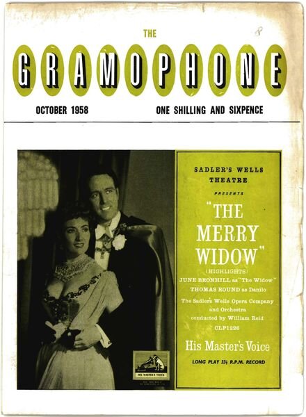 Gramophone – October 1958 Cover