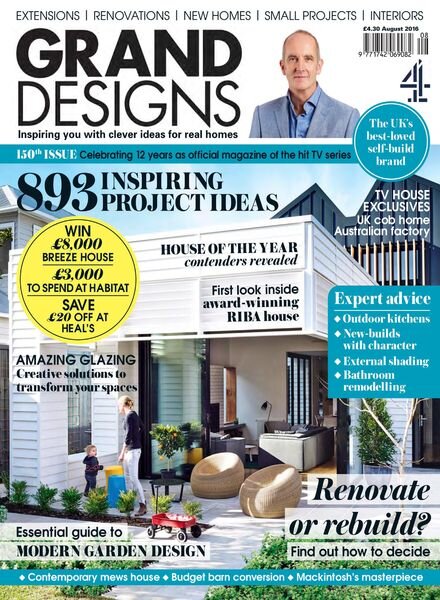 Grand Designs UK – August 2016 Cover