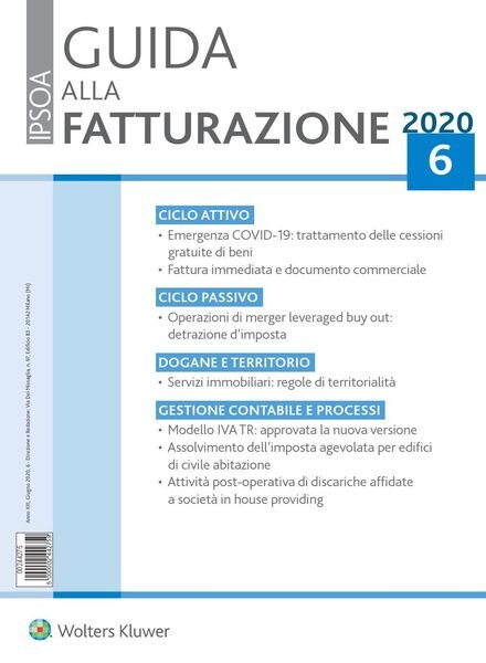 Guida alla Fatturazione – Giugno 2020 Cover