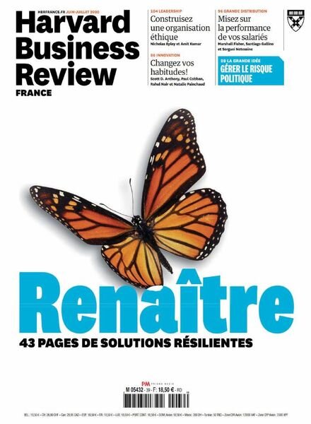 Harvard Business Review France – Juin-Juillet 2020 Cover