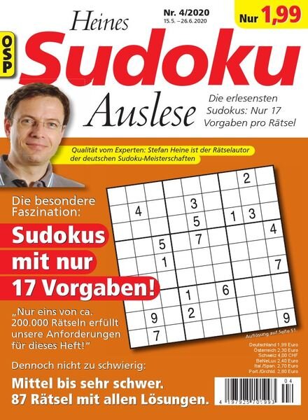 Heines Sudoku Auslese – Nr.4 2020 Cover