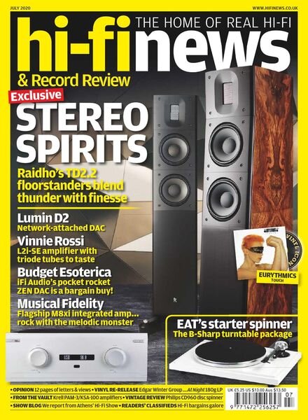 Hi-Fi News – July 2020 Cover