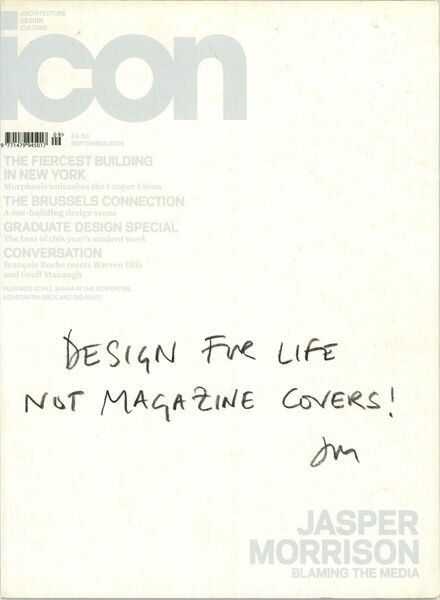 ICON – September 2009 Cover
