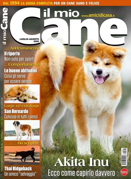 Il Mio Cane – luglio 2020 Cover