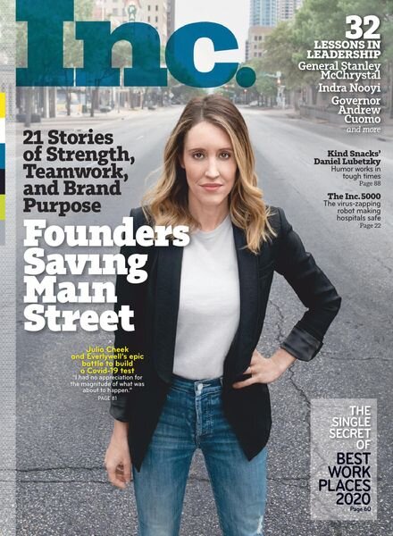Inc Magazine – May 2020 Cover