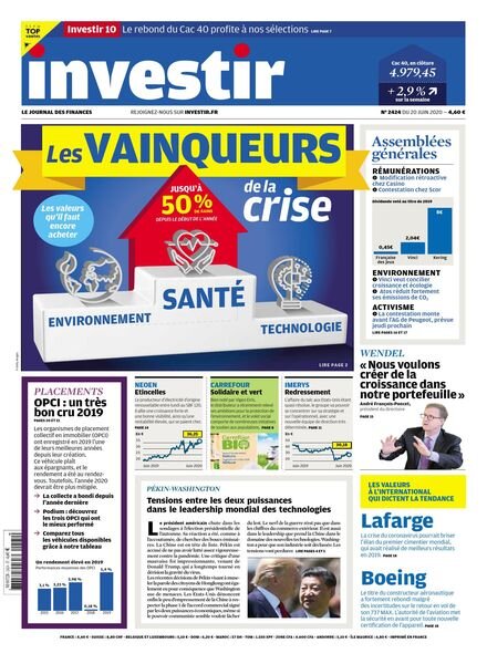 Investir – 20 Juin 2020 Cover