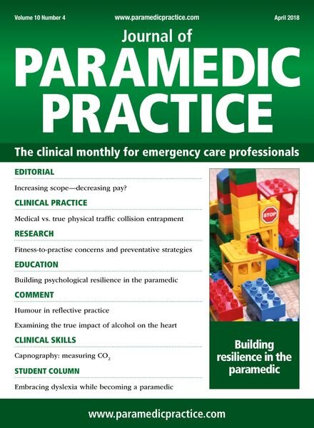 Journal of Paramedic Practice – April 2018 Cover