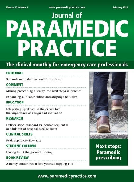 Journal of Paramedic Practice – February 2018 Cover