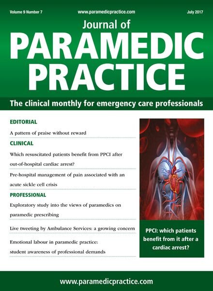 Journal of Paramedic Practice – July 2017 Cover