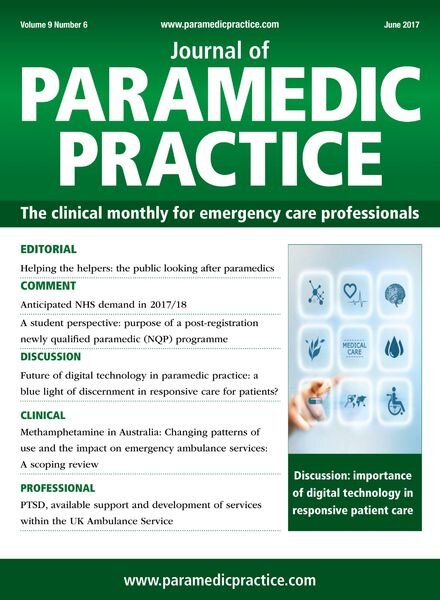 Journal of Paramedic Practice – June 2017 Cover