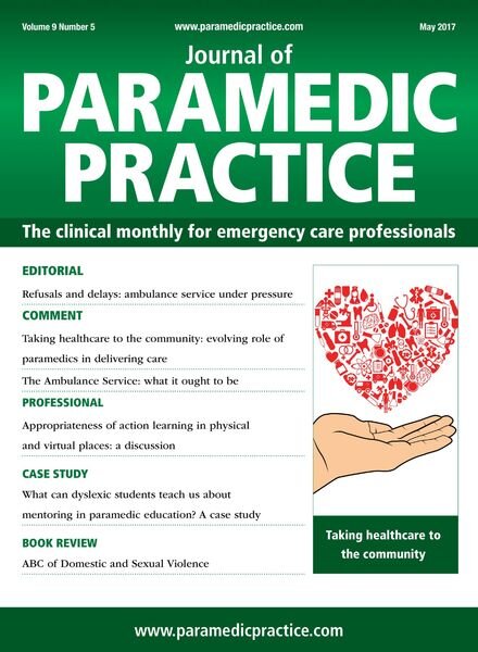 Journal of Paramedic Practice – May 2017 Cover