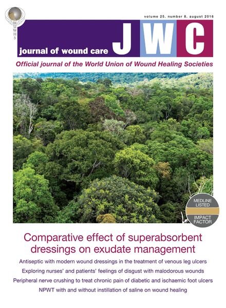 Journal of Wound Care – August 2016 Cover