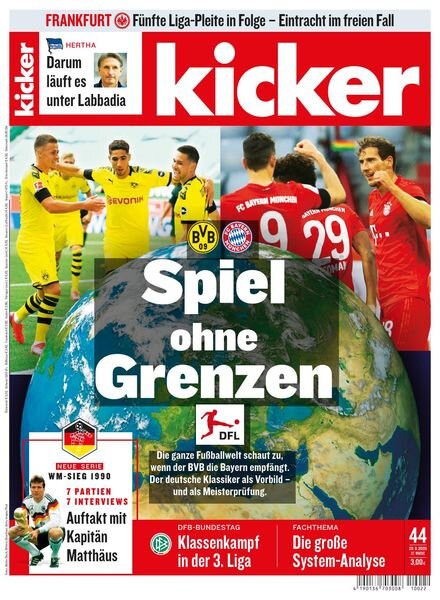 Kicker – 25 Mai 2020 Cover