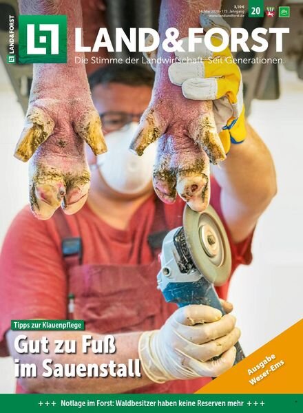 Land & Forst Weser Ems – 12 Mai 2020 Cover