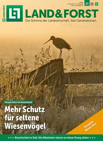 Land & Forst Weser Ems – 19 Mai 2020 Cover
