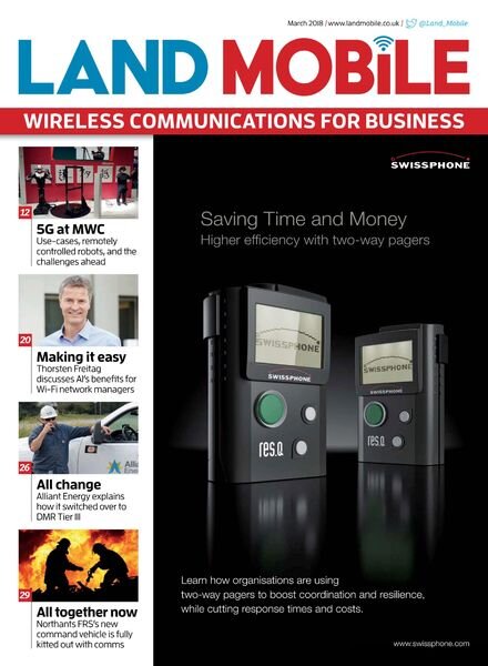 Land Mobile – March 2018 Cover