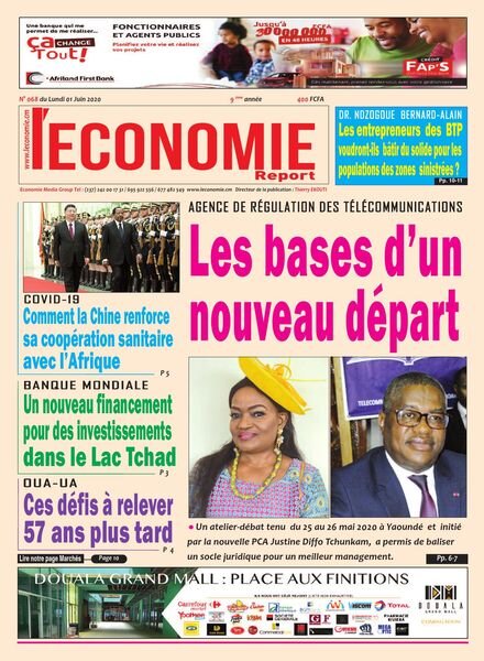 Le quotidien de l’economie magazine Afrique – 01 juin 2020 Cover