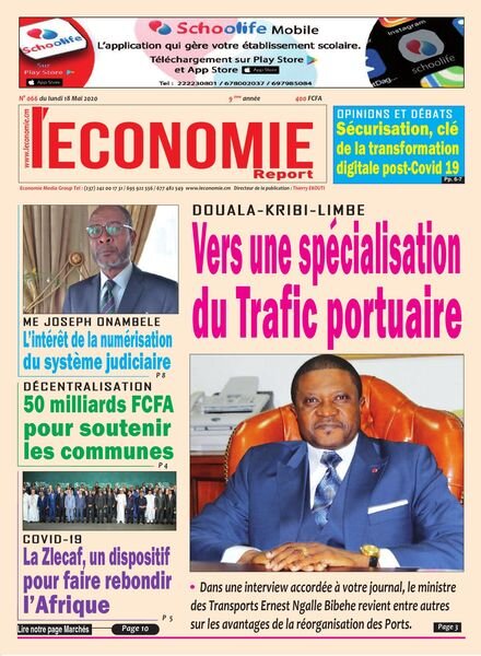 L’Economie International – 18 mai 2020 Cover