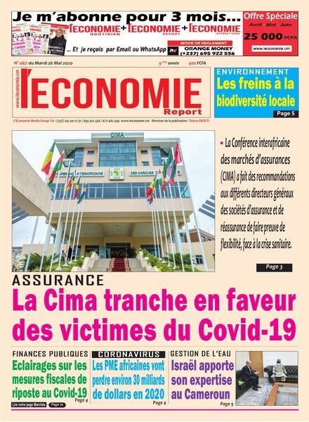 L’Economie International – 26 mai 2020 Cover