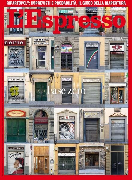 L’Espresso – 03 maggio 2020 Cover